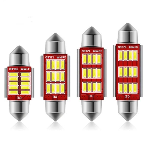 2/10PCS C10W C5W LED Canbus Festoon 31mm 36mm 39mm 42mm for car Bulb Interior Reading Light License Plate Lamp White Free Error - Image 5